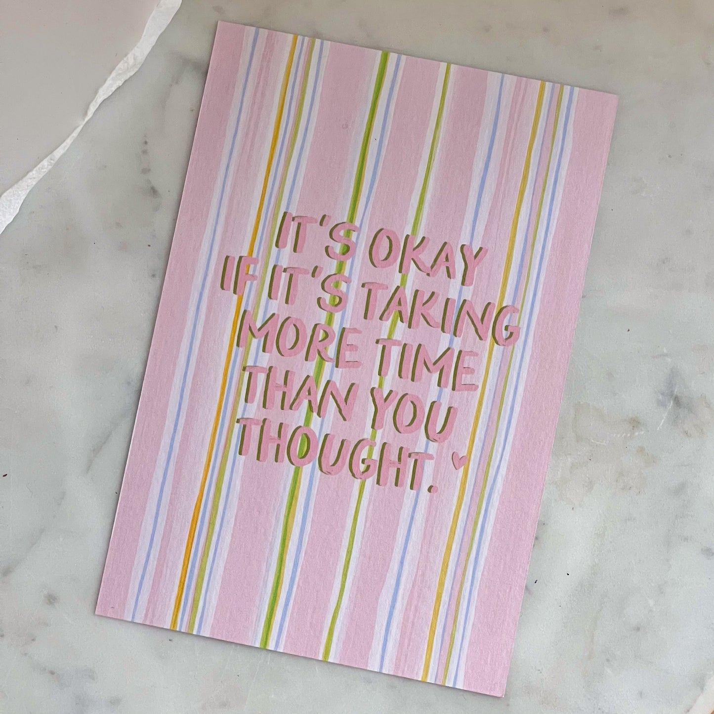 Postkarte 'More time'