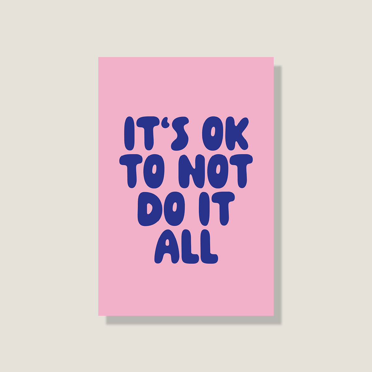 Postkarte 'Not do it all'