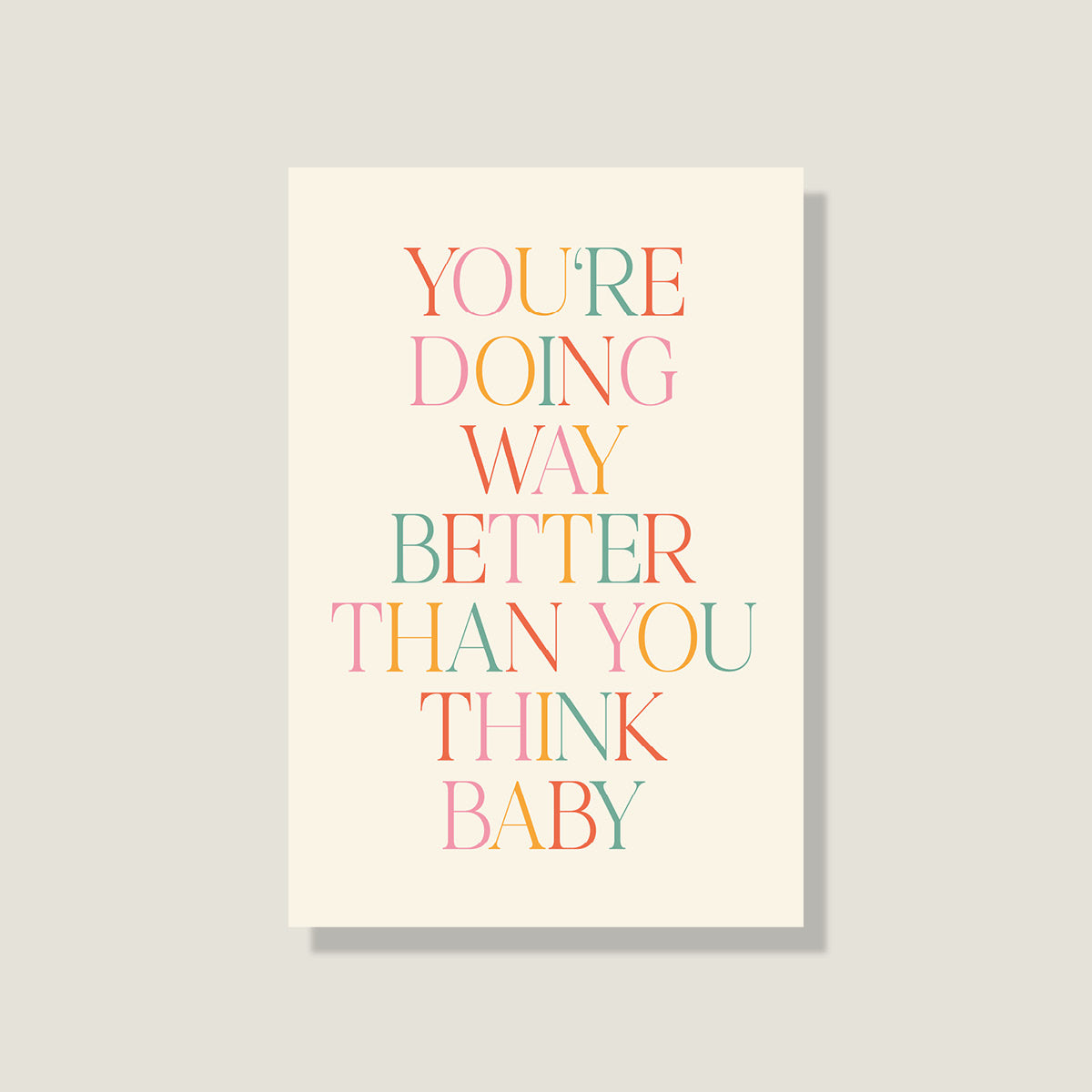 Postkarte 'Way better'