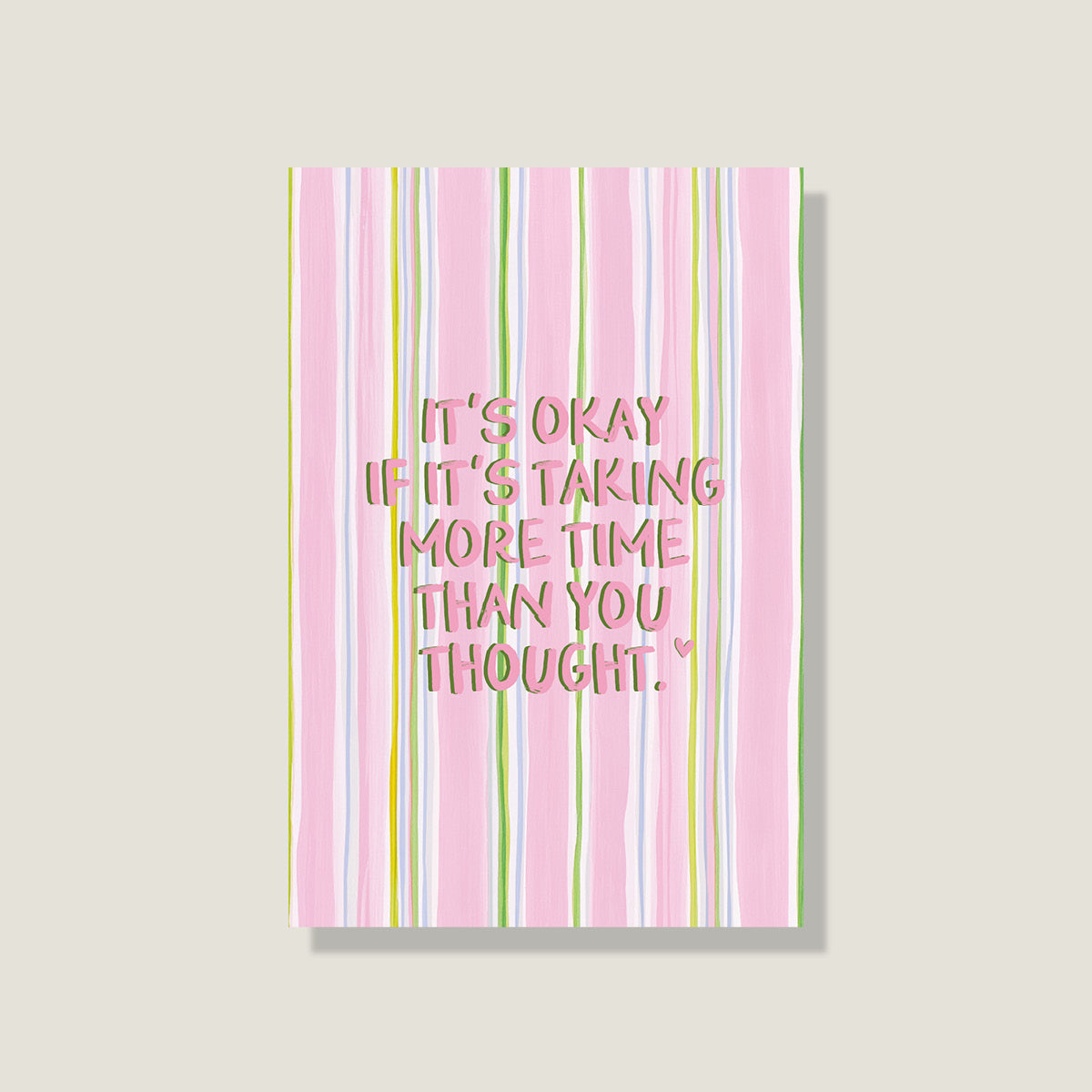 Postkarte 'More time'