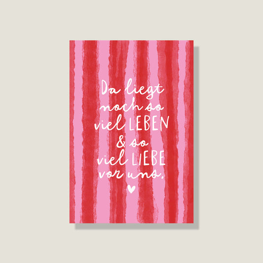Postkarte 'So viel Liebe'