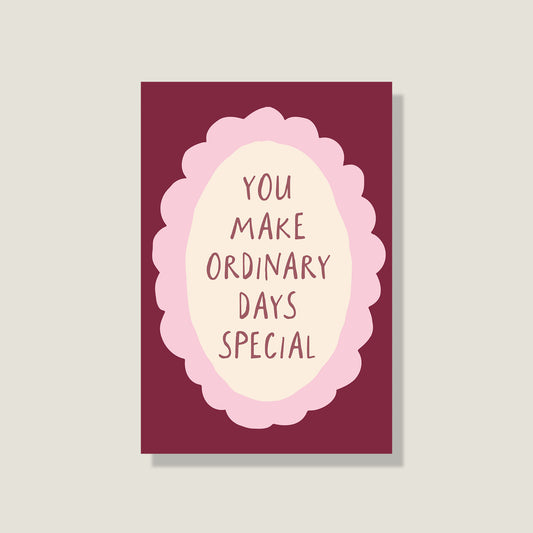 Postkarte 'Ordinary days'