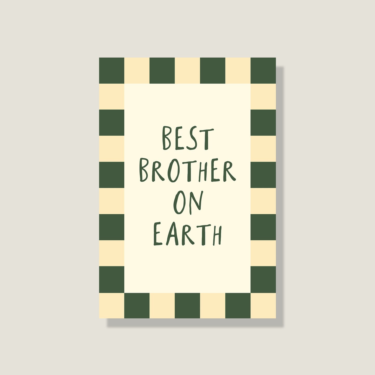 Postkarte 'Best Brother'