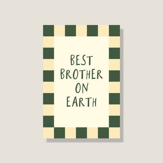 Postkarte 'Best Brother'