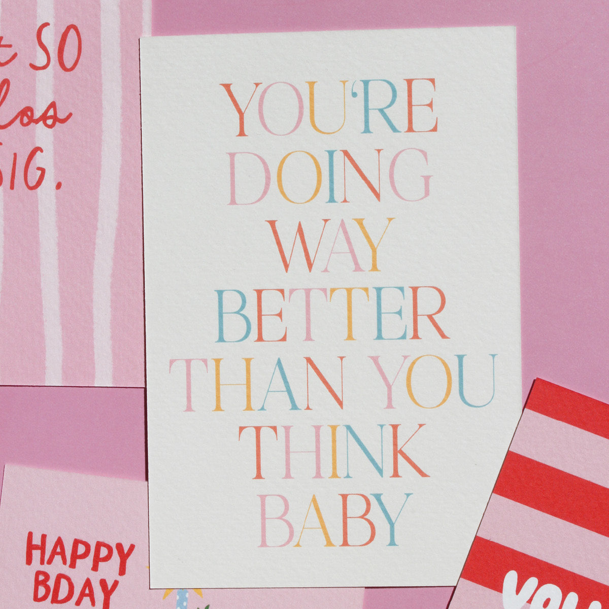 Postkarte 'Way better'