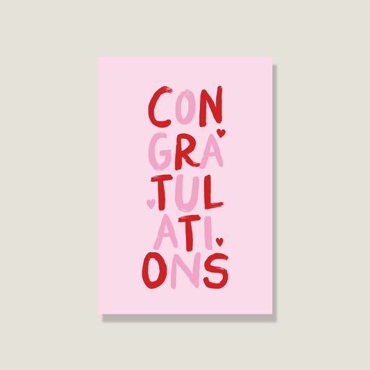 Postkarte 'Congratulations'