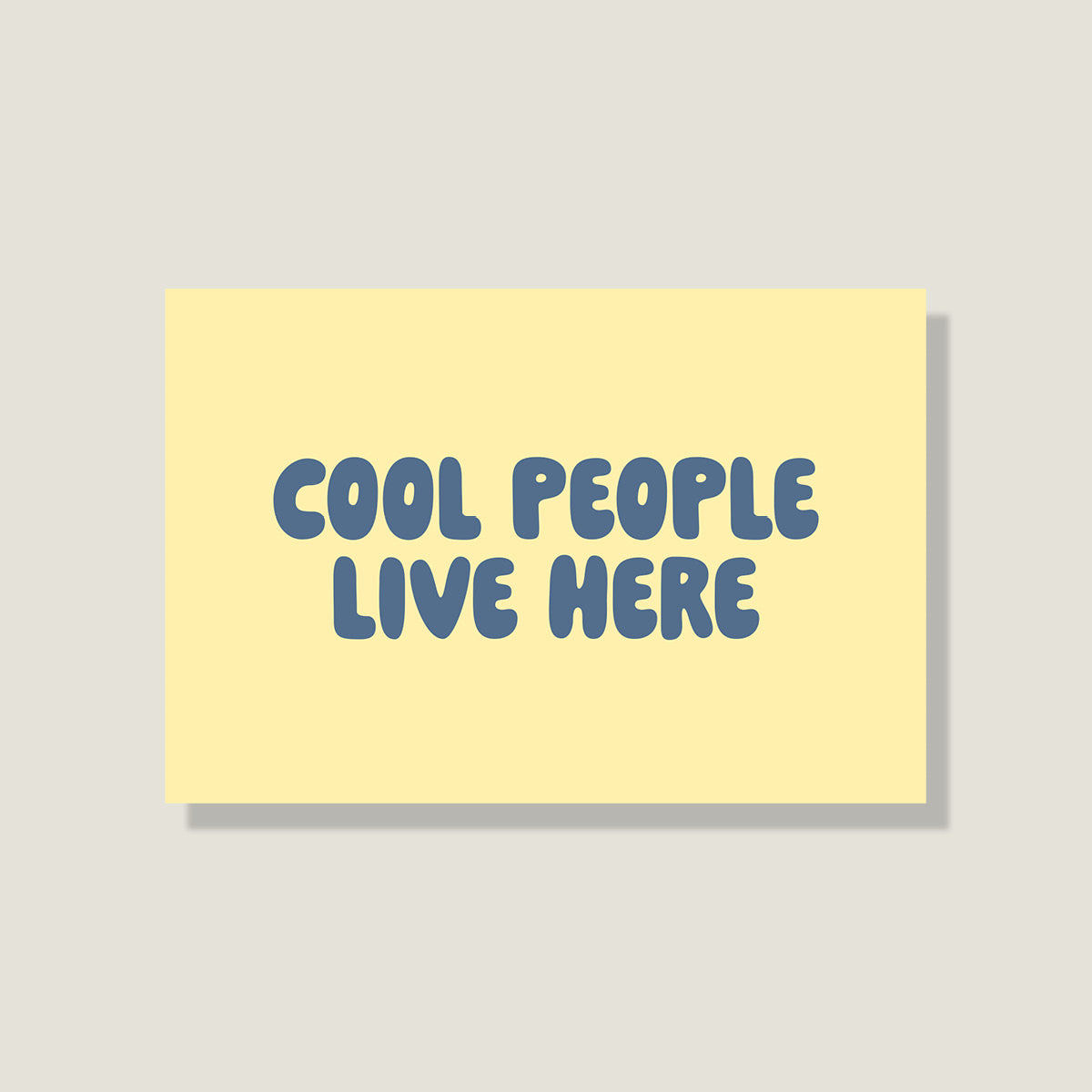 Postkarte 'Cool people'