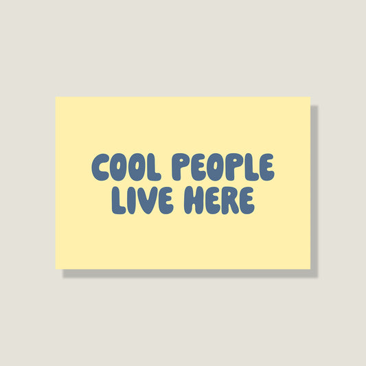 Postkarte 'Cool people'