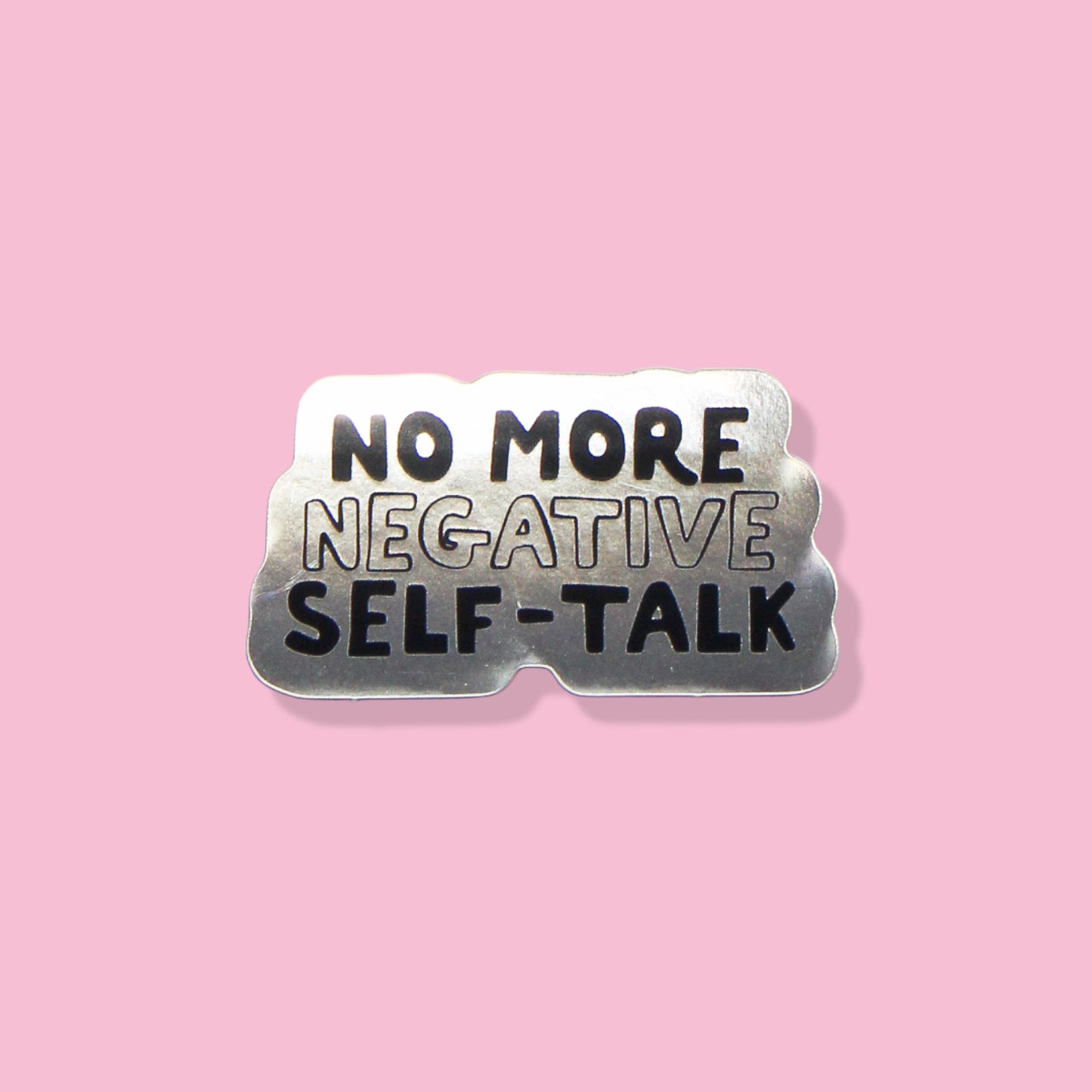 Spiegel Sticker 'No more negative self-talk'