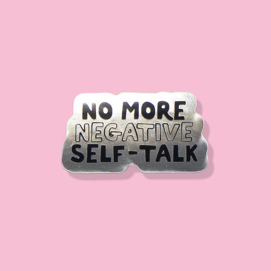 Spiegel Sticker 'No more negative self-talk'