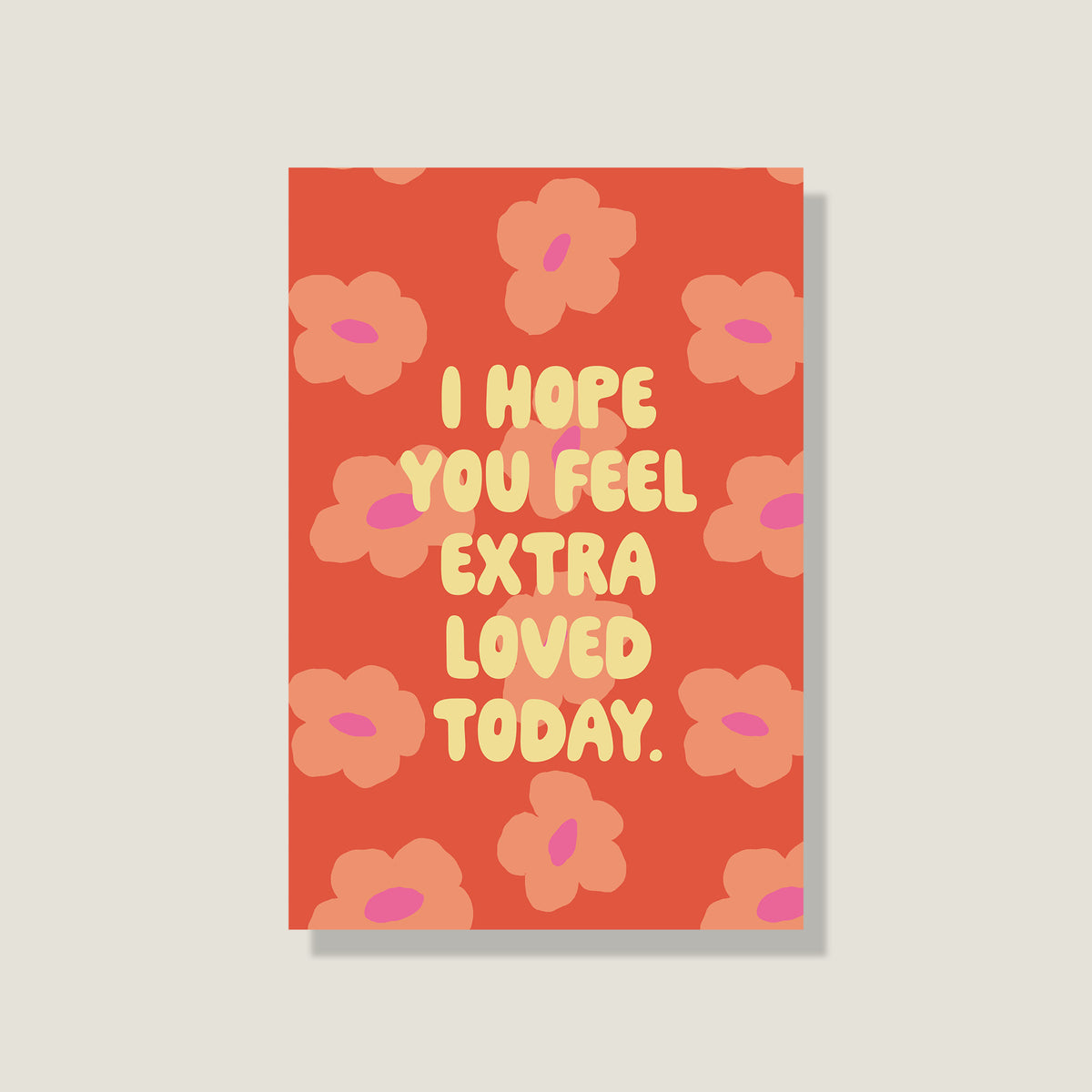 Postkarte 'Extra loved'