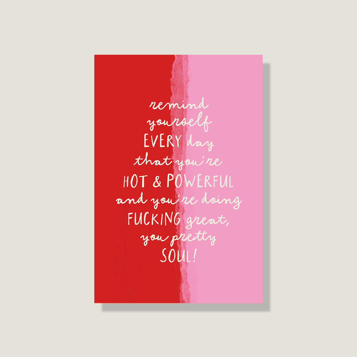 Postkarte 'Hot & Powerful'