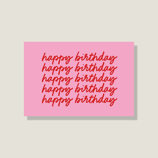 Postkarte 'Happy Birthday'