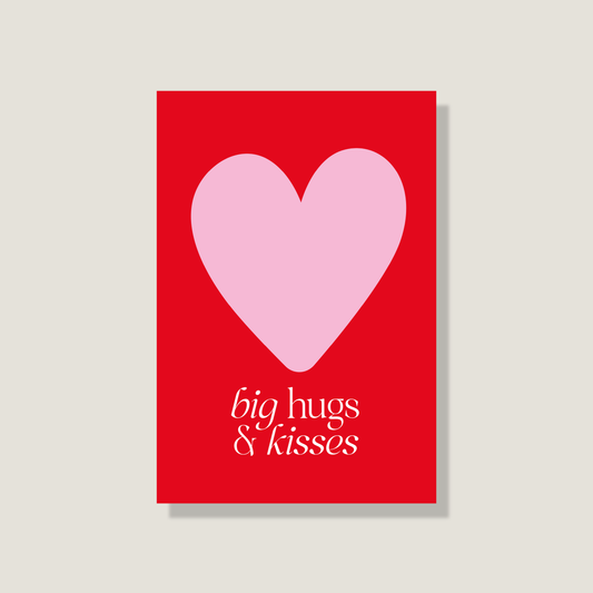 Postkarte 'Big hugs'