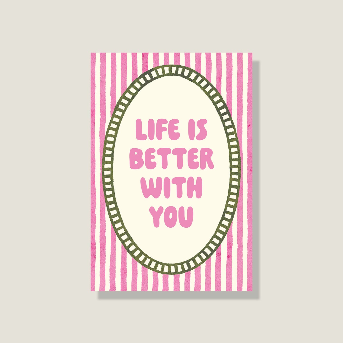 Postkarte 'With you'