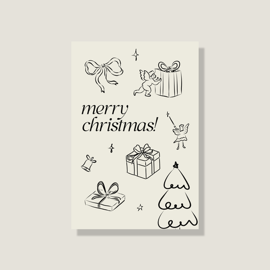 Postkarte 'Merry christmas'