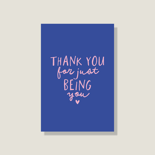 Postkarte 'Being you'