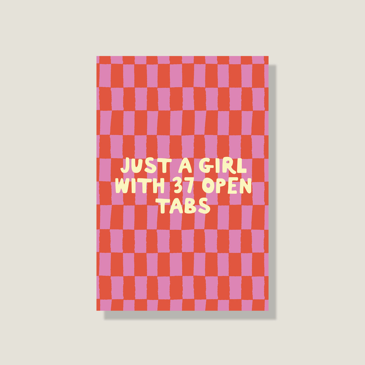 Postkarte '37 open tabs'