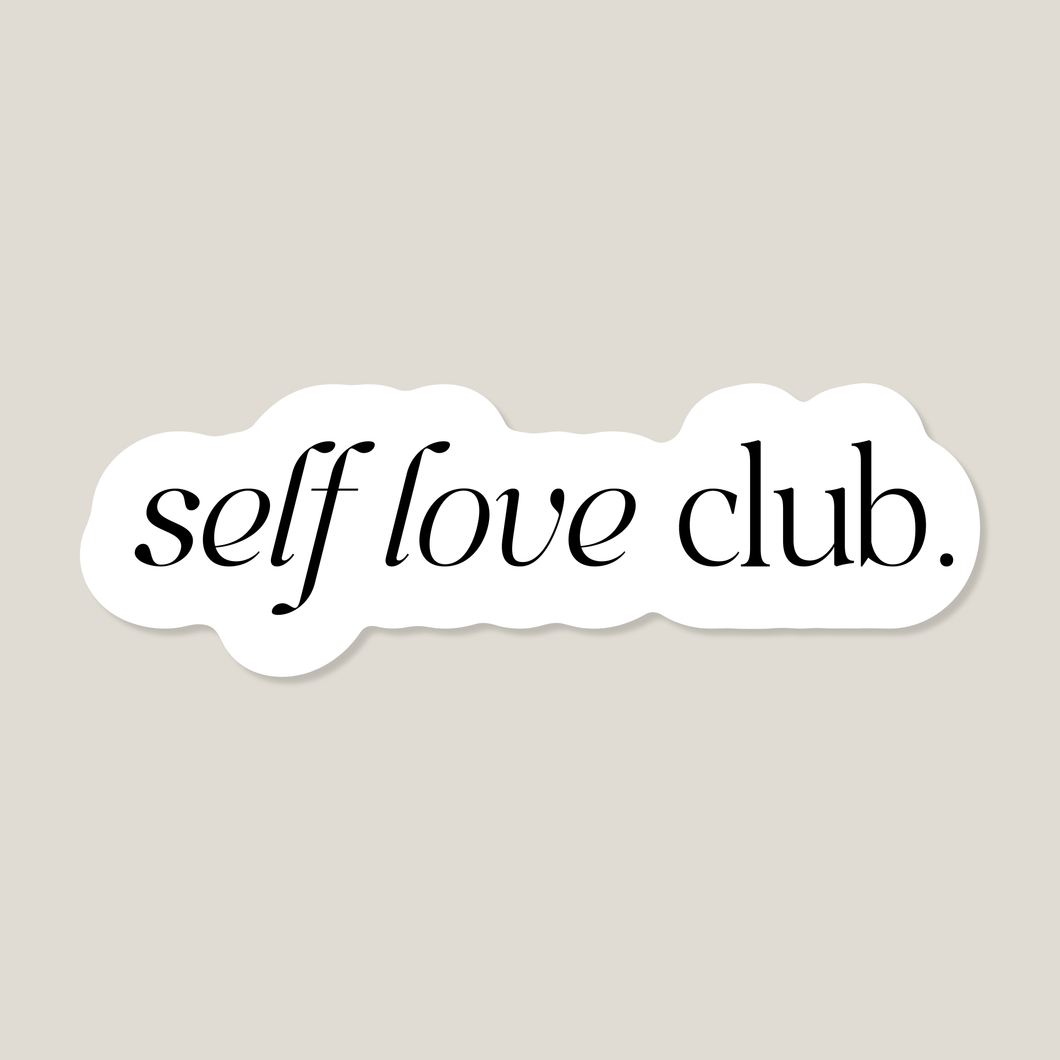 Ablösbarer Aufkleber 'Self love club'