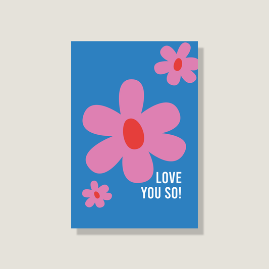 Postkarte 'Love you so'