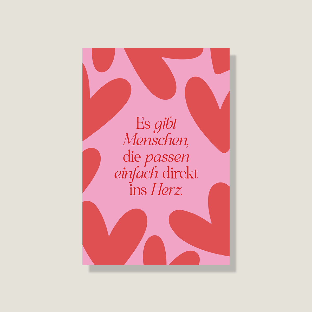 Besondere farbenfrohe Postkarte für Lieblingsmensch by lifeoflone