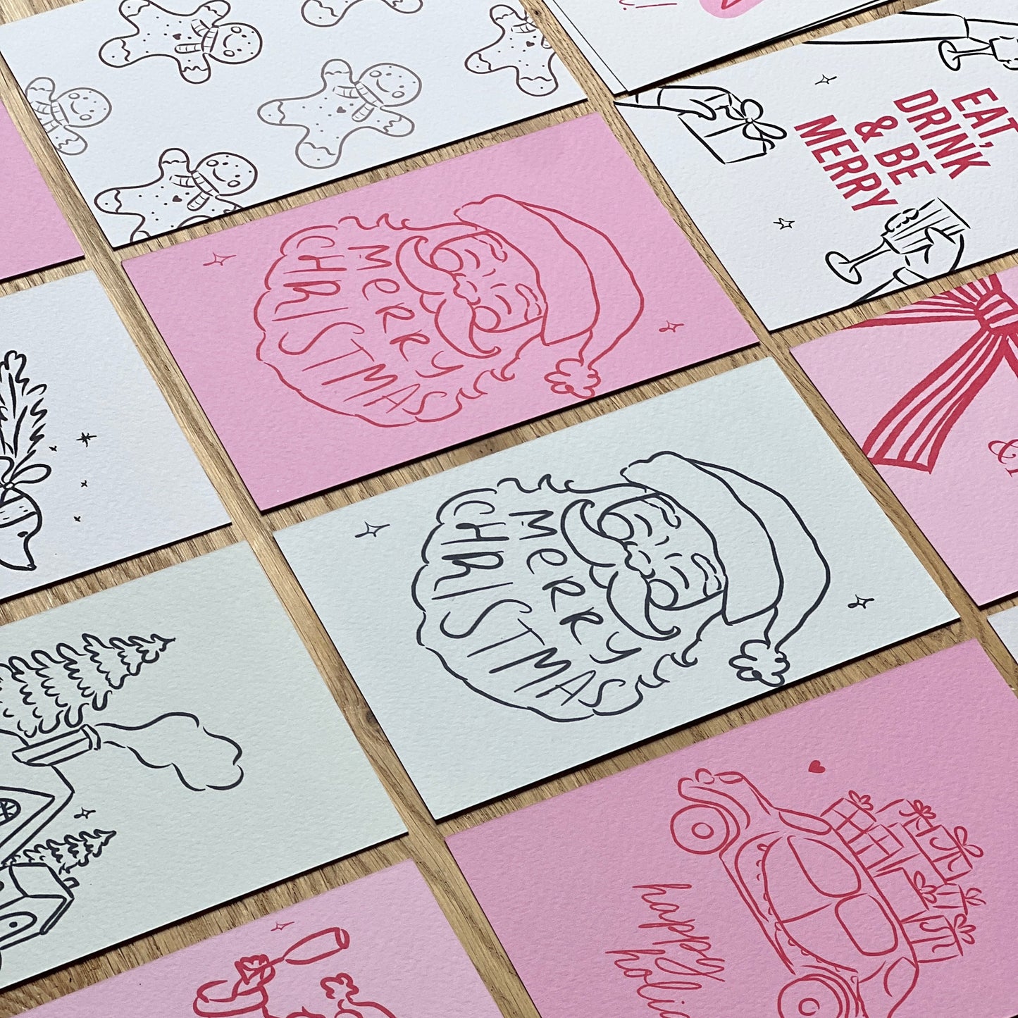 Postkarte 'Party Santa'