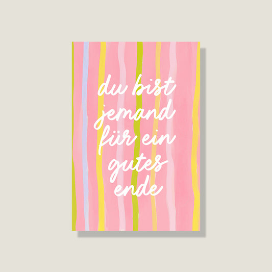 Postkarte 'Gutes Ende'