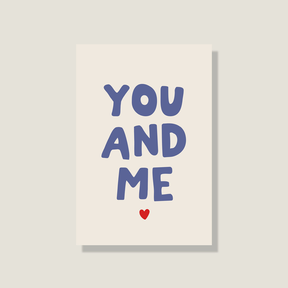 Postkarte 'You & Me'