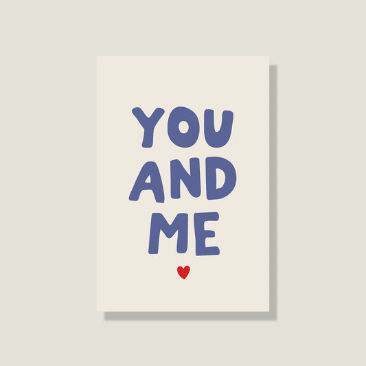 Postkarte 'You & Me'