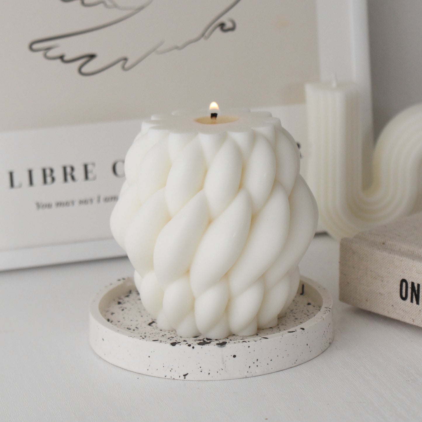 Big Swirl Candle