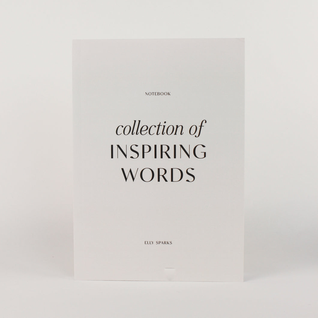 Notizbuch „collection of inspiring words“