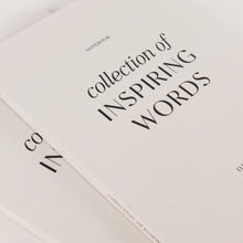 Lade das Bild in den Galerie-Viewer, Notizbuch „collection of inspiring words“
