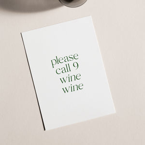 Postkarte 'Wine'